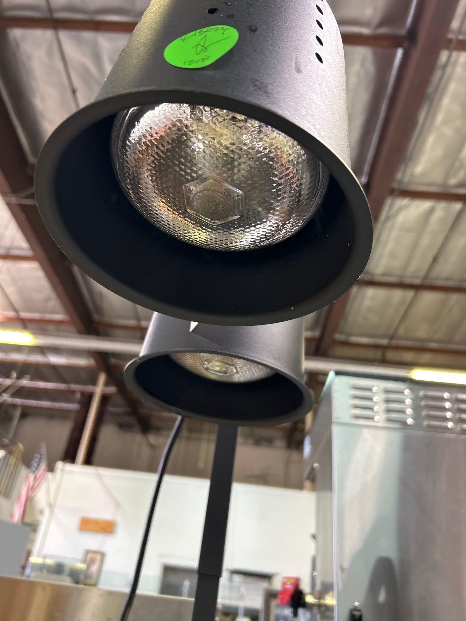 Avantco Black Dual Heat Lamps
