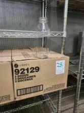 New - Libbey 33.5 oz Glass Milk Bottles