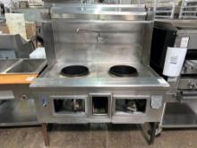 50 in. Gas 2 Hole Wok Station