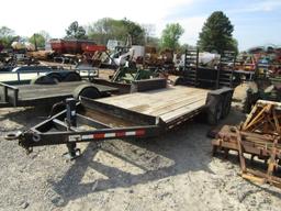 16FT PINALE HITCH FLATBED TRAILER