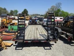 20FT BUMPERHITCH FLATBED TRAILER W/ TITLE