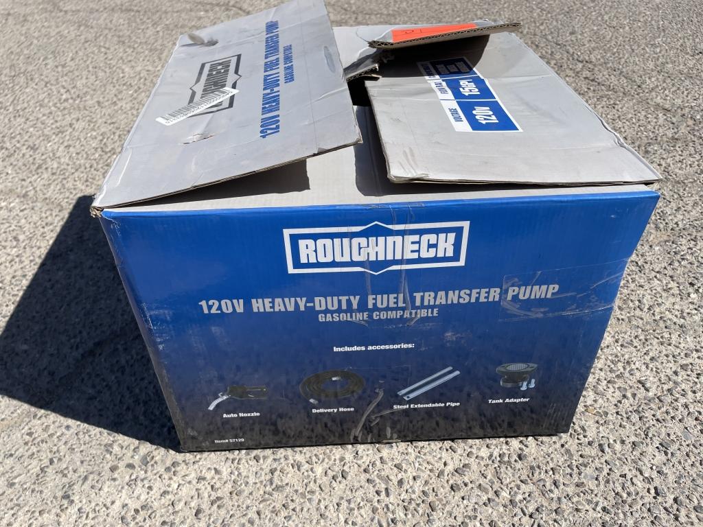 Roughneck 120V Fuel Transfer Pump in Box -C