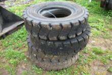 (4) 7.00x12 Forklift Tires