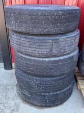 5 USED TRAILER TIRES