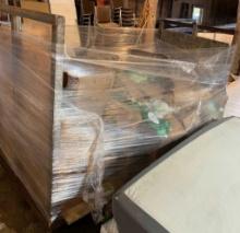 VERY LARGE PALLET OF ASSORTED SOAPS WITH METAL BASE