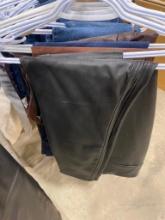 RW AND CO LEATHER PANTS, SIZE 16