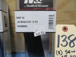 (3) S&W M&P40 mags