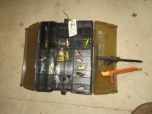 Tackle Box w/fishing lures & fillet knives