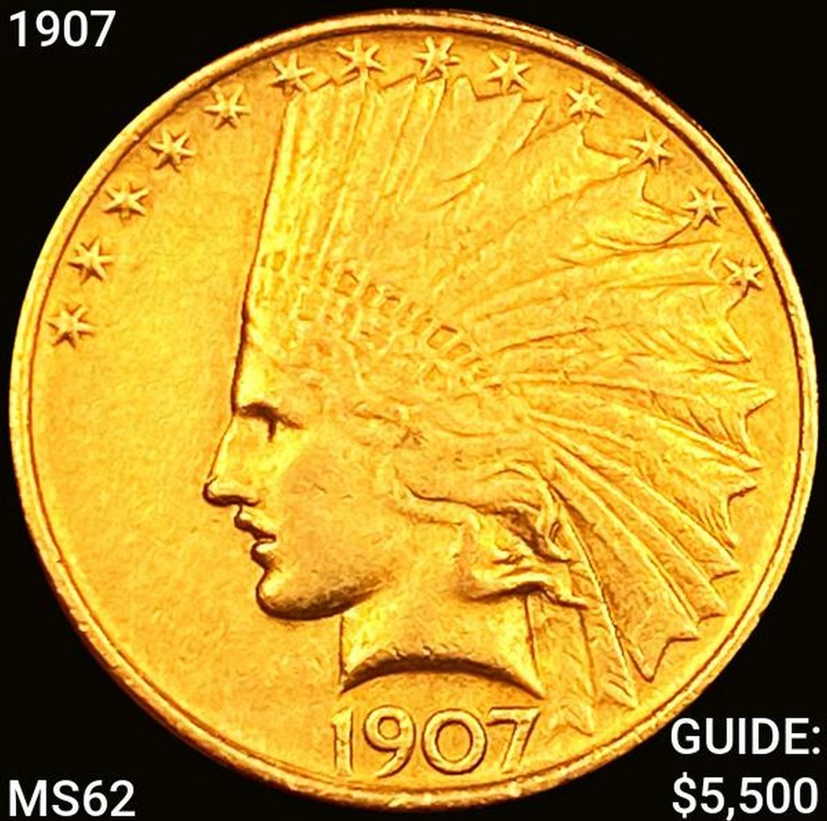 1907 $10 Gold Eagle UNCIRCULATED