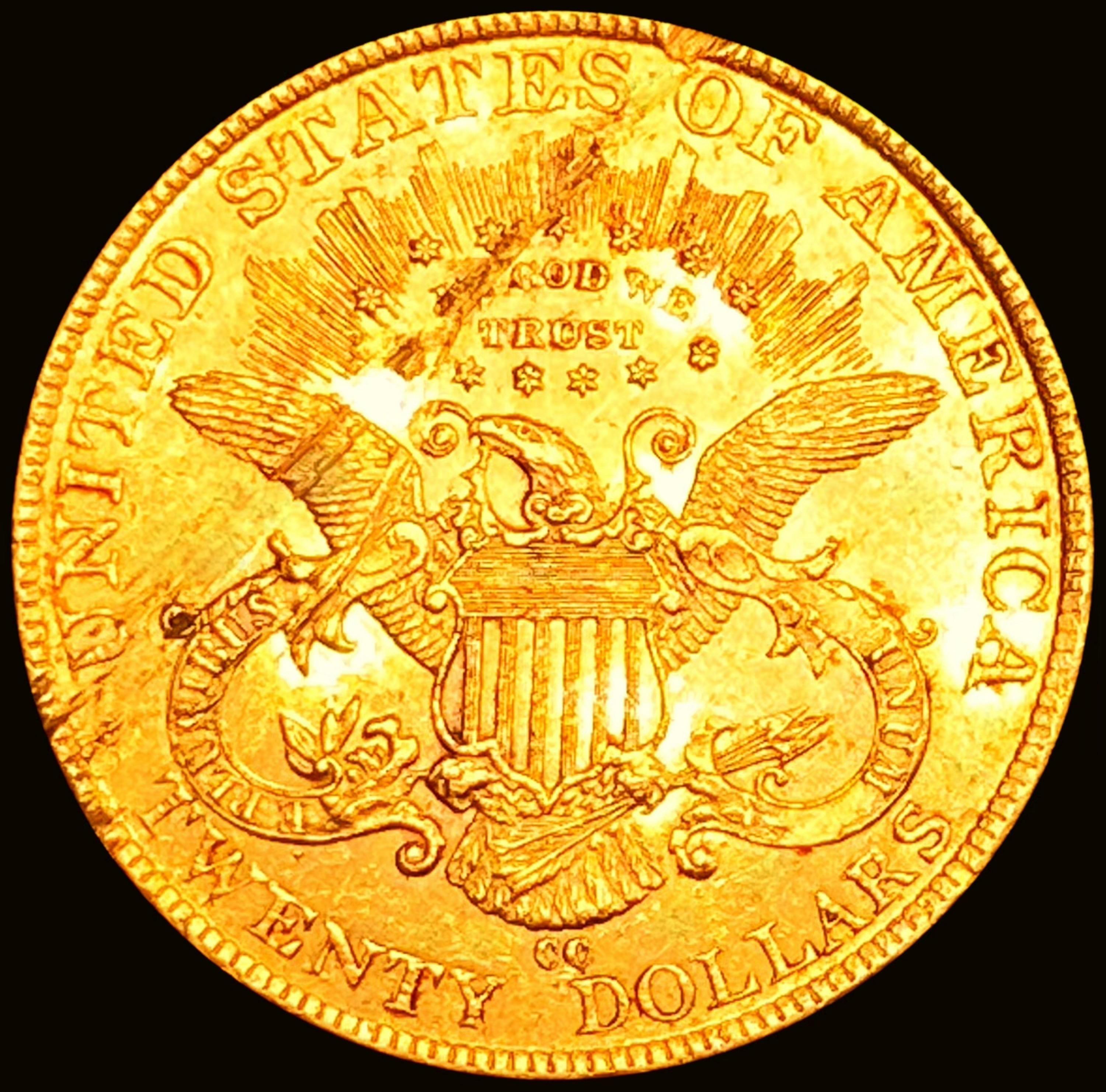 1893-CC $20 Gold Double Eagle CHOICE BU