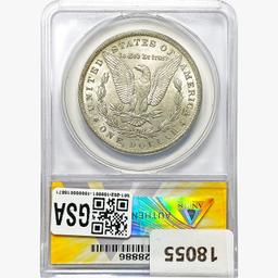 1884-O/O Morgan Silver Dollar ANACS MS61