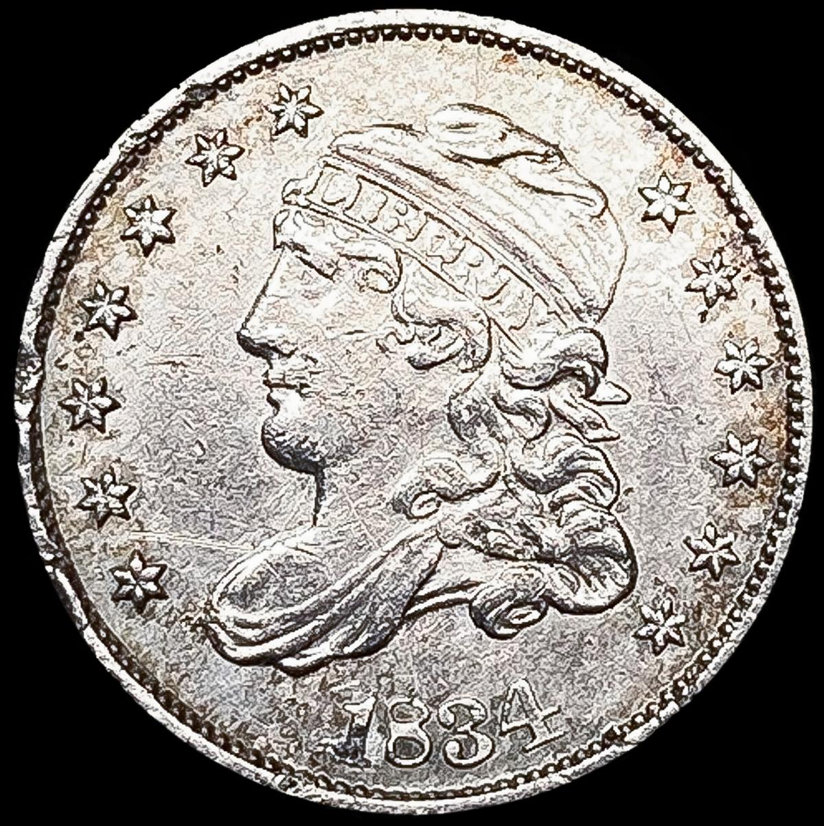 1834 Capped Bust Half Dime CLOSELY UNCIRCULATED