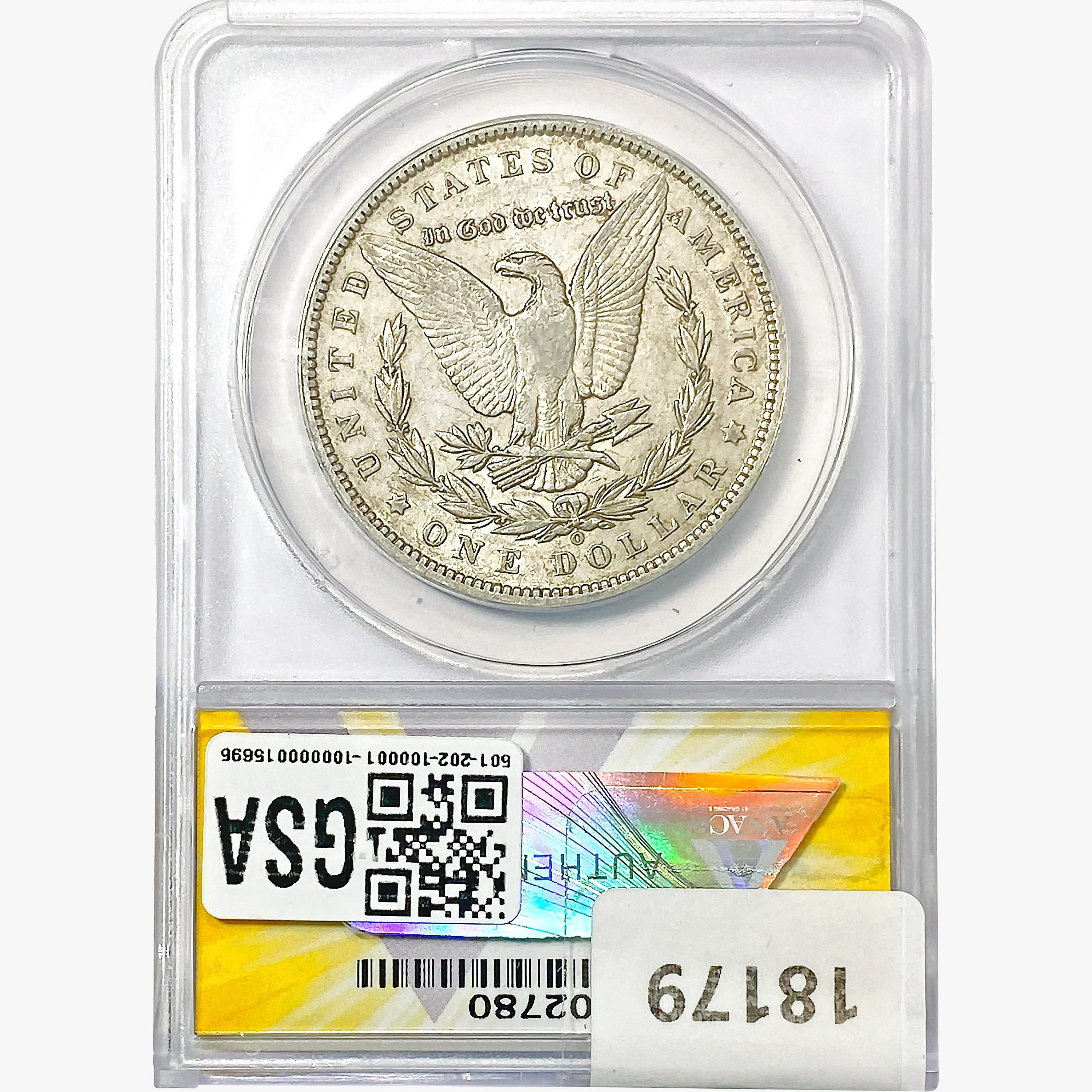 1891-O Morgan Silver Dollar ANACS AU50