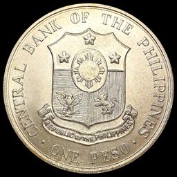 1963 Philippines Silver Peso UNCIRCULATED
