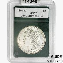 1894-S Morgan Silver Dollar GG MS67