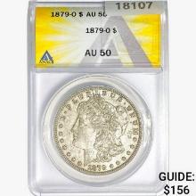 1879-O Morgan Silver Dollar ANACS AU50