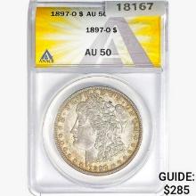 1897-O Morgan Silver Dollar ANACS AU50