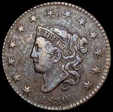 1830 Braided Hair Large Cent NEARLY UNCIRCULATED