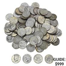 1966-1969 Bag of 40% Silver Kennedy Half Dollars [