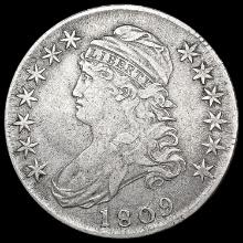 1809 Capped Bust Half Dollar LIGHTLY CIRCULATED