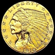 1910-D $2.50 Gold Quarter Eagle CHOICE BU