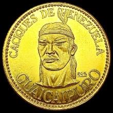Venezuela Guaicaipuro 2.5gr Gold Coin CHOICE BU