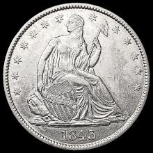 1843 Seated Liberty Half Dollar UNCIRCULATED