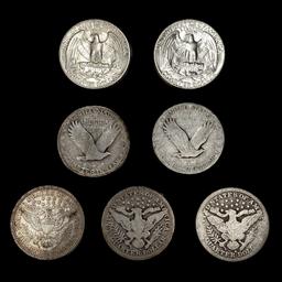 [7] Varied US Quarters (1902-S, 1907, 1908-D, 1926