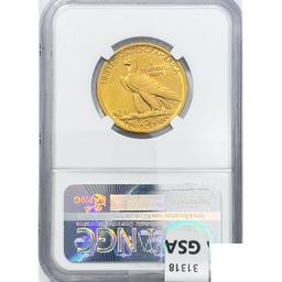1908 $10 Gold Eagle NGC AU55