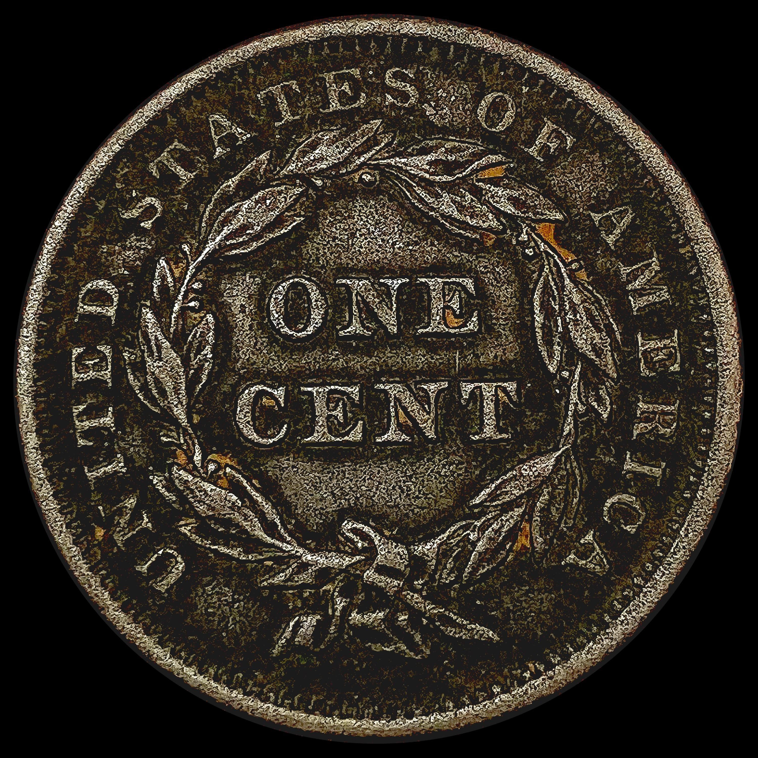 1843 Coronet Head Large Cent UNCIRCULATED