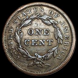1840 Sm Date Braided Hair Large Cent ABOUT UNCIRCU