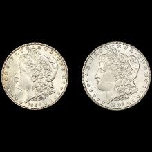 [2] Morgan Silver Dollars (1886, 1902-O) UNCIRCULA