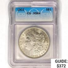 1903 Morgan Silver Dollar ICG MS64
