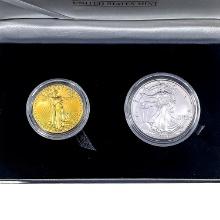 2006 American Eagle 20th Ann. Gold and Silv. Coin