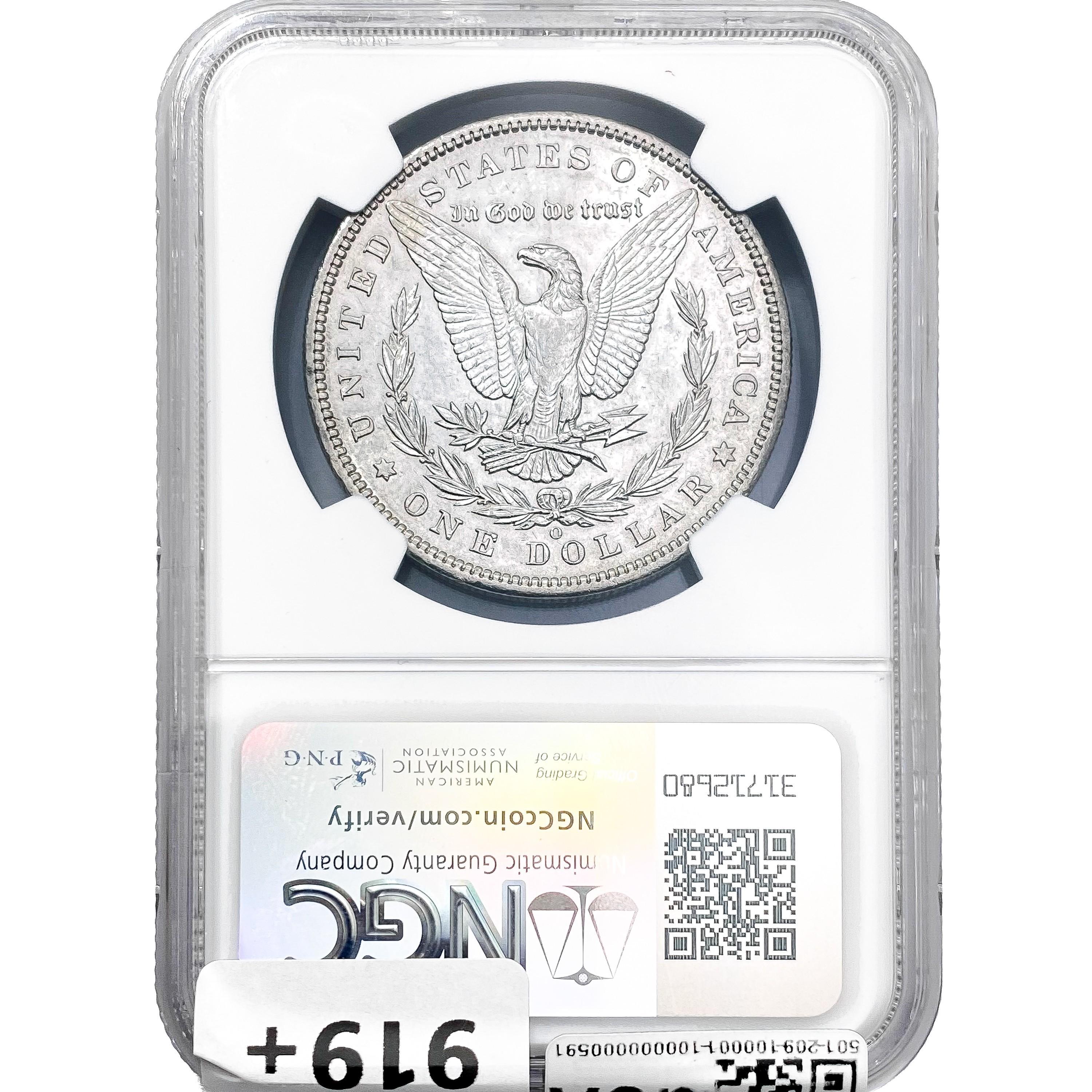 1895-O Morgan Silver Dollar NGC AU55