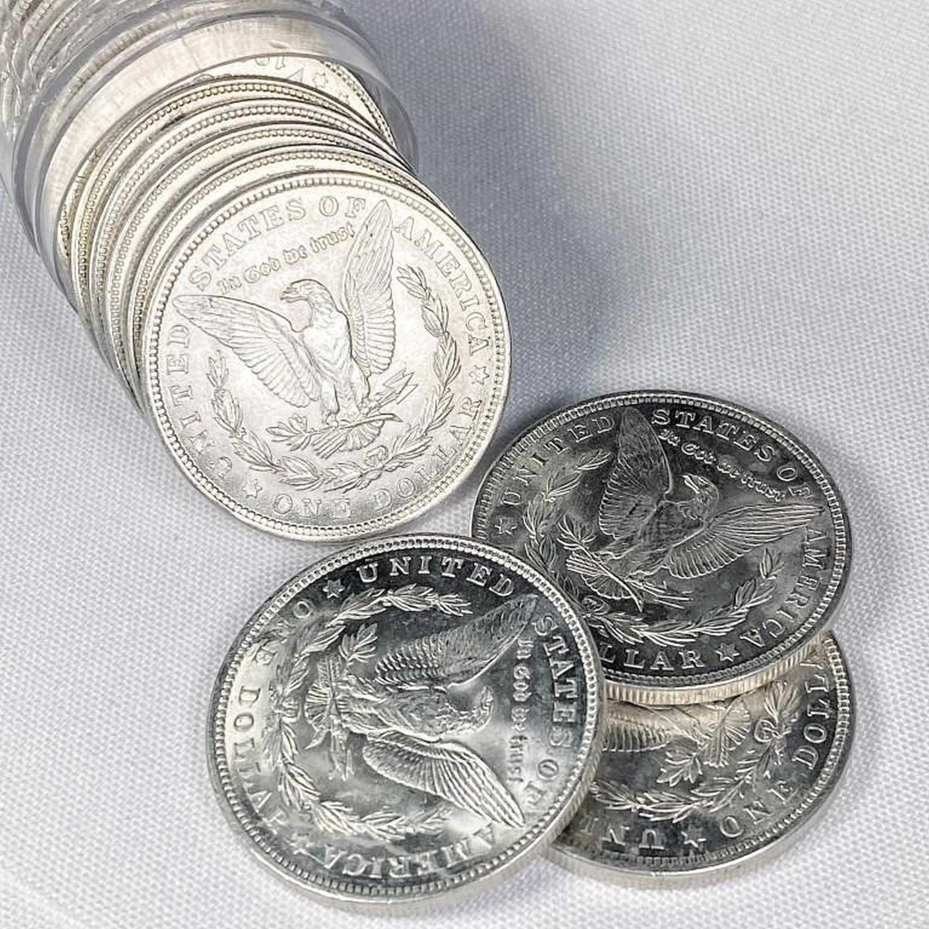 1921 20 Morgan Silver Dollars BU
