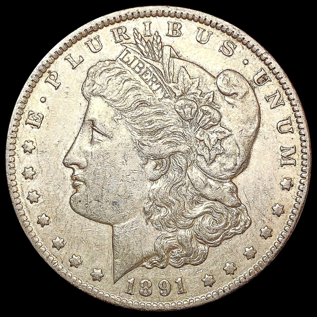 1891-CC Morgan Silver Dollar NEARLY UNCIRCULATED