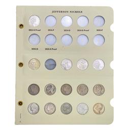 1938-2023 Jefferson Nickels [38 Coins]