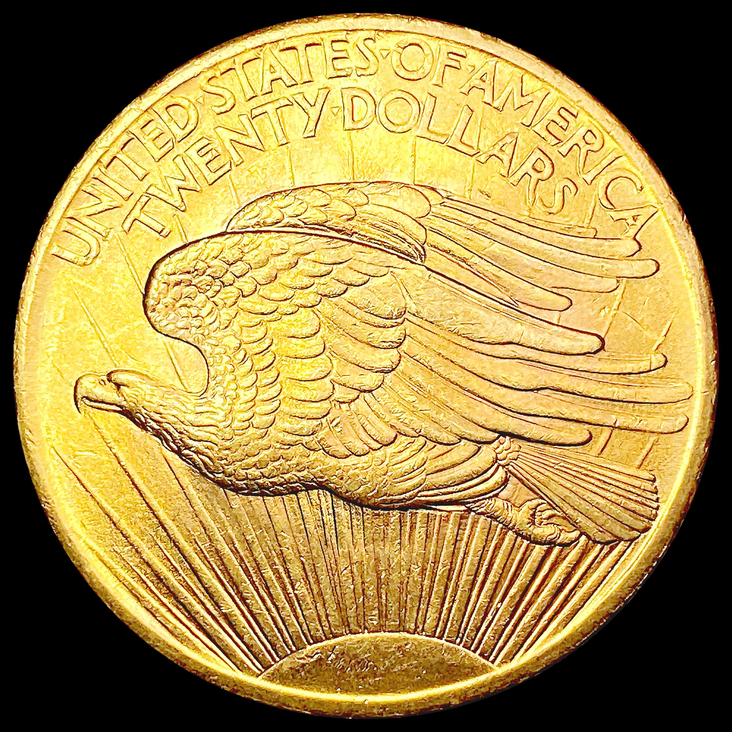1908 No Motto $20 Gold Double Eagle GEM BU