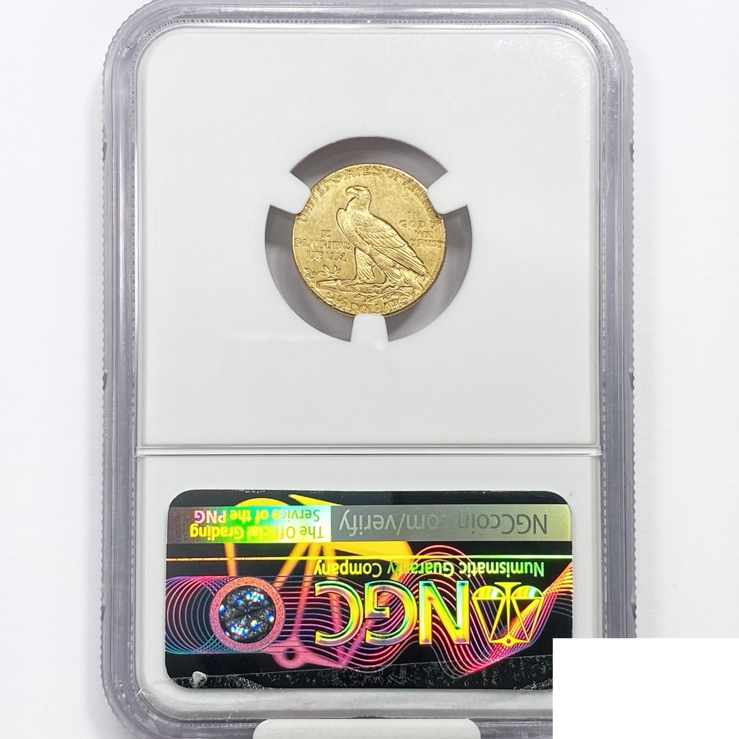 1914-D $2.50 Gold Quarter Eagle NGC AU58