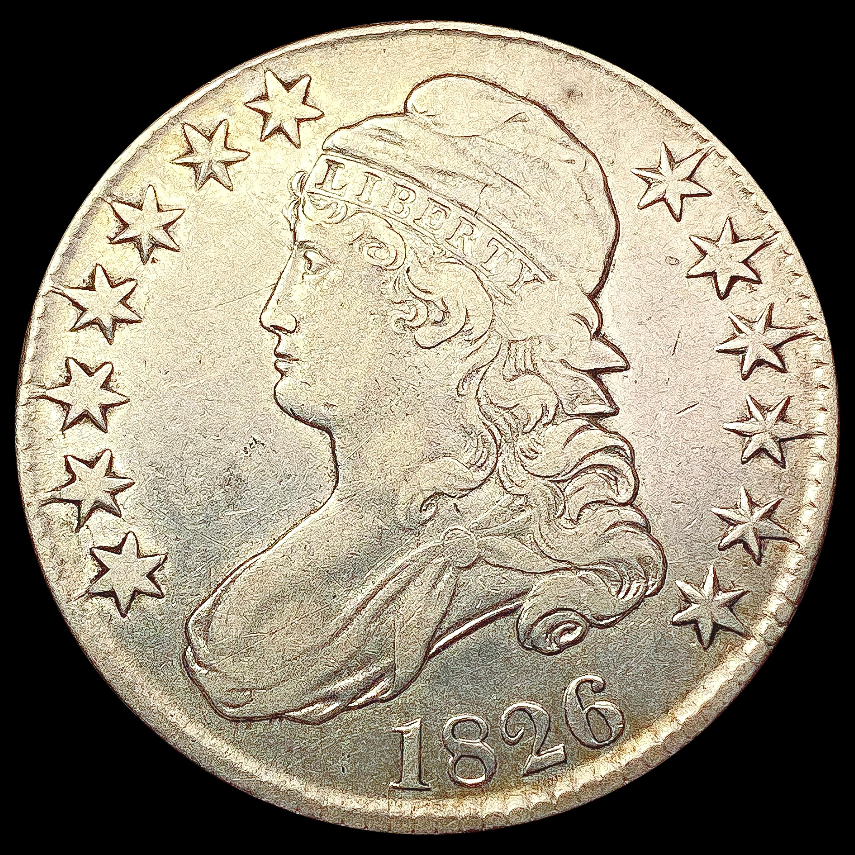 1826 Capped Bust Half Dollar ABOUT UNCIRCULATED
