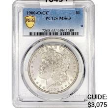1900-O/CC Morgan Silver Dollar PCGS MS63