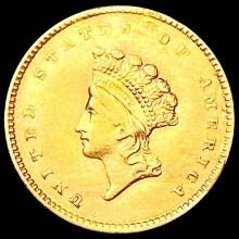 1854 Rare Gold Dollar CHOICE AU