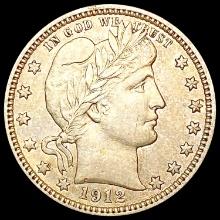 1912 Barber Quarter CLOSELY UNCIRCULATED