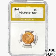 1906 Indian Head Cent PGA MS66+ RED
