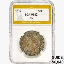 1814 Capped Bust Half Dollar PGA MS62 E/A
