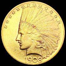 1908 $10 Gold Eagle CHOICE AU