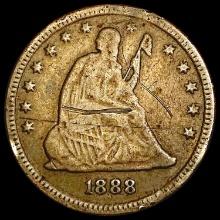 1888 Seated Liberty Quarter NICELY CIRCULATED