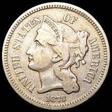 1873 Nickel Three Cent LIGHTLY CIRCULATED