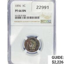 1896 Indian Head Cent NGC PF66 BN